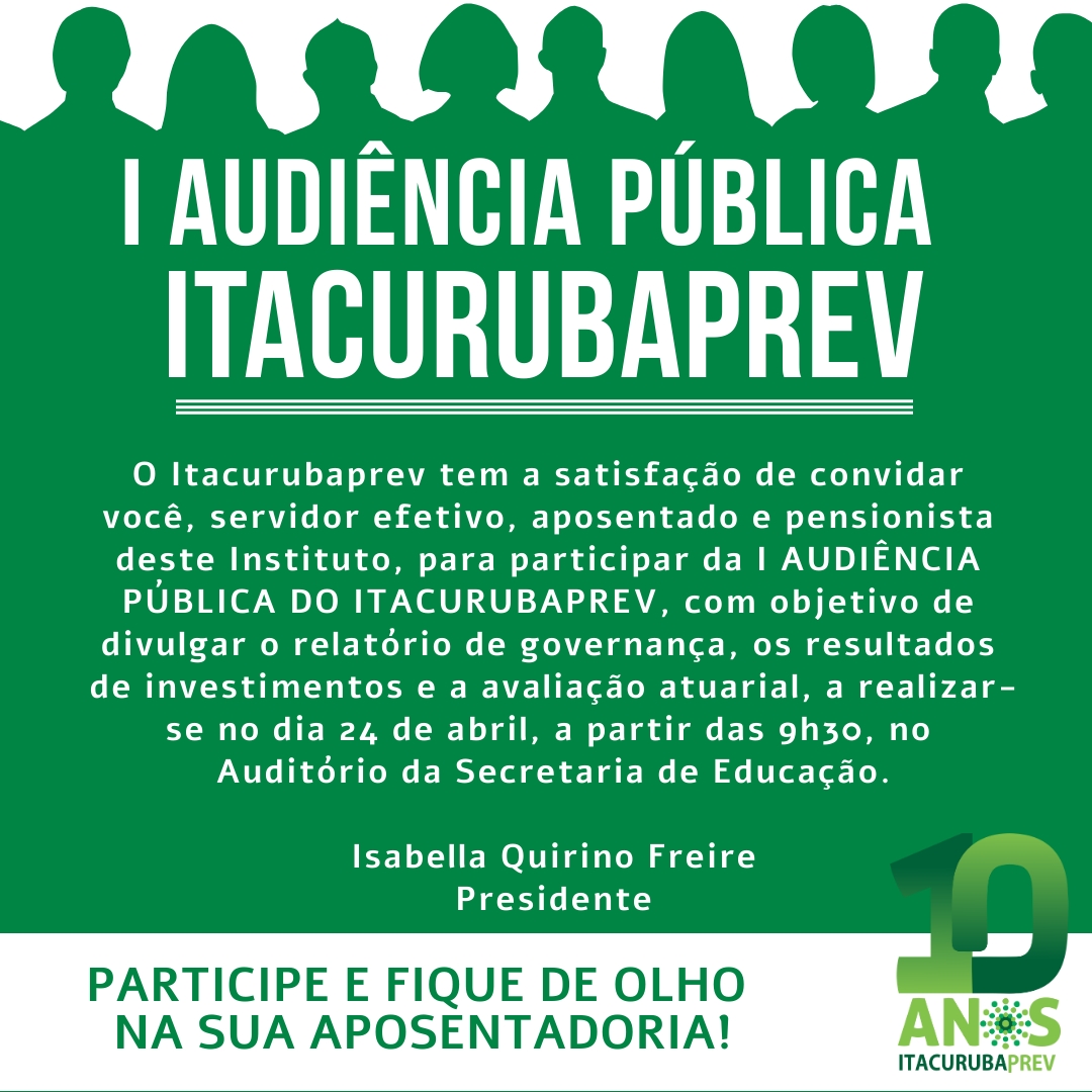 I Audiência Pública ITACURUBAPREV