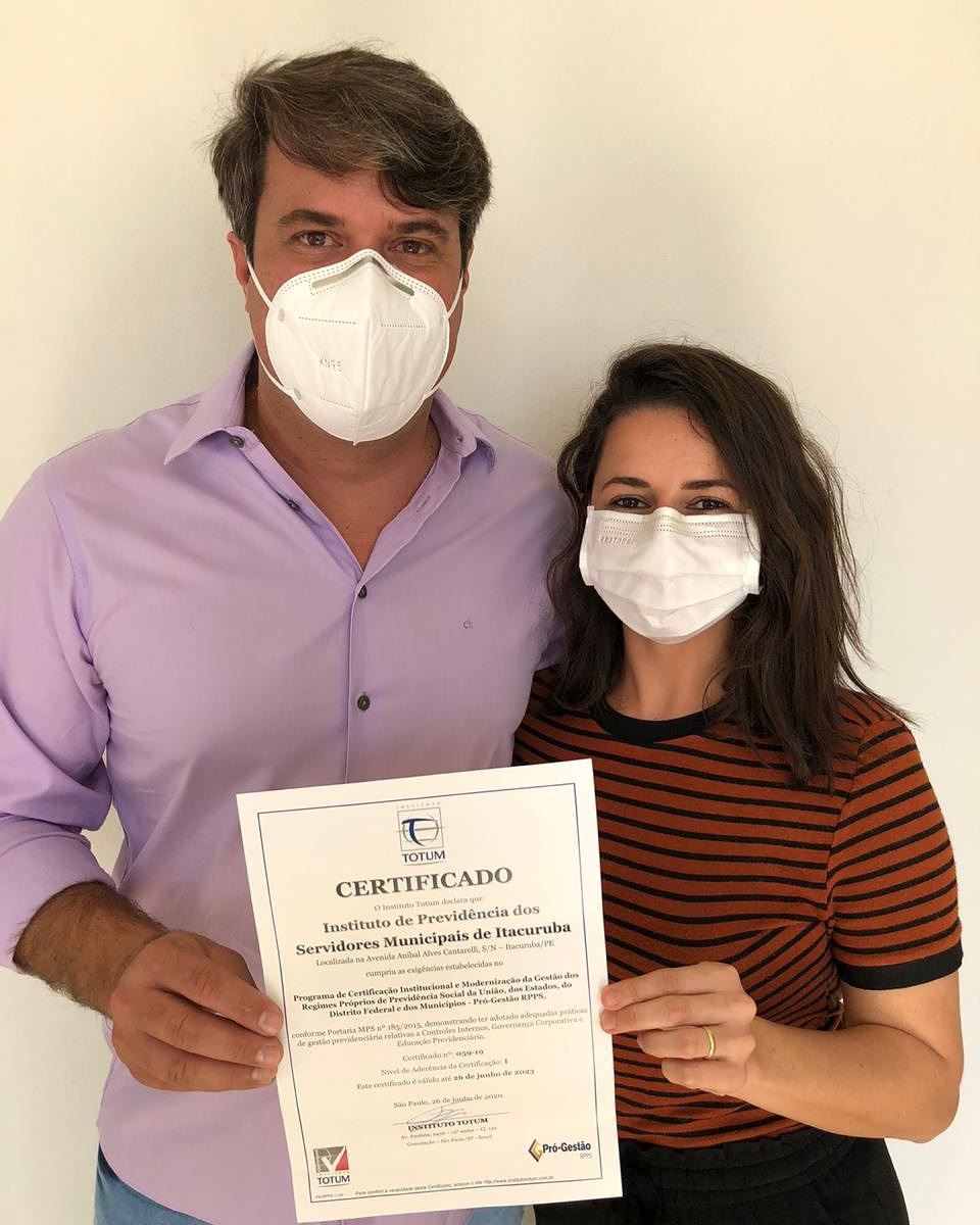 Itacurubaprev recebe certificado Pró-Gestão RPPS